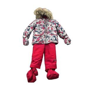 Nan? 2 Piece Floral Snow Suit 18M